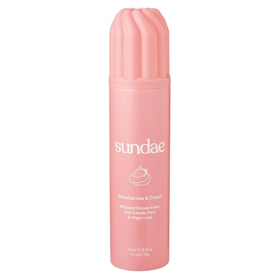 sundae Whipped Shower Foam Strawberries & Cream Foaming Body Wash 8.9 fl oz