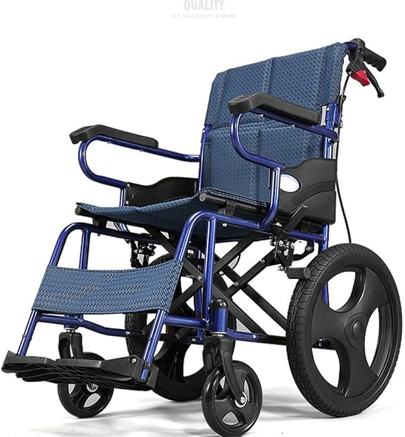 Wheelchair,Lightweight Folding Wheelchair Driving,Elderly Wheelchair Small Ultra-Light Trolley Disabled Scooter Portable Elderly Travel,Portable