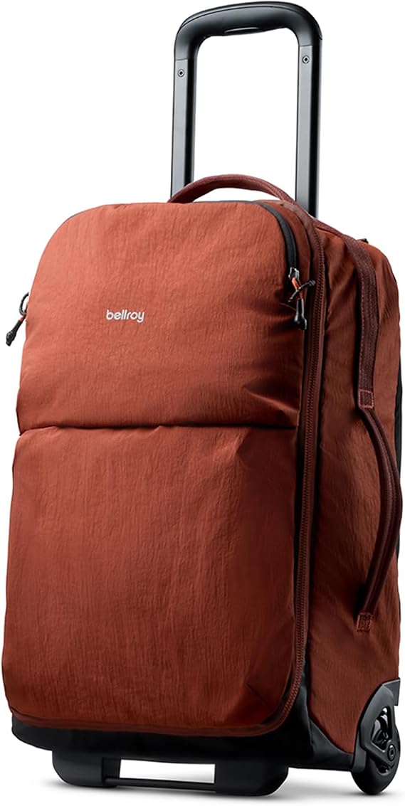 Bellroy Lite Carry-On (38L lightweight luggage, with built-in packing cubes and a compressible shell) - Clay