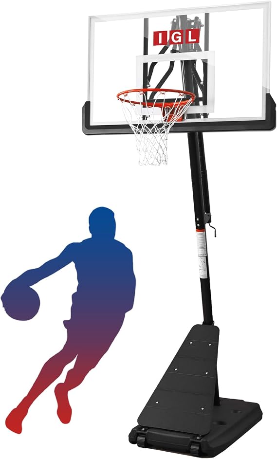 Basketball Hoop Outdoor with 52 Inch Shatterproof Backboard, 10FT Height Portable Basketball Hoop Outdoor, Adjustable Basketball Goal System
