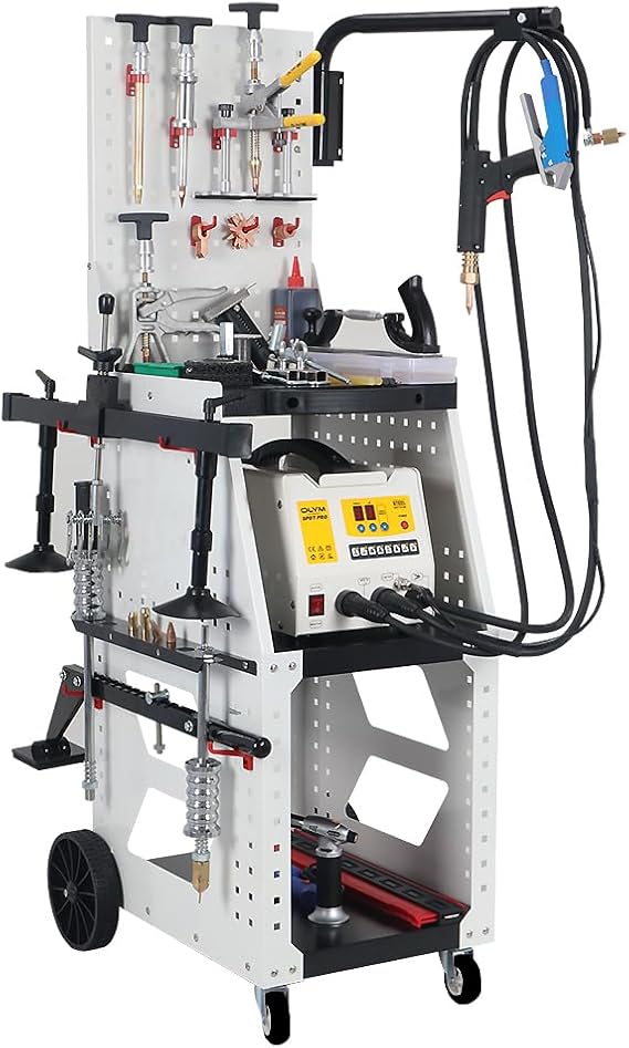 Spot Welder Dent Puller Steel Dent Pulling Machine Dent Repair Kit 90ES Steel Dent Pulling Machine Car Auto Repair Machine 3KW Stud Welder Dent Puller Machine, 220V
