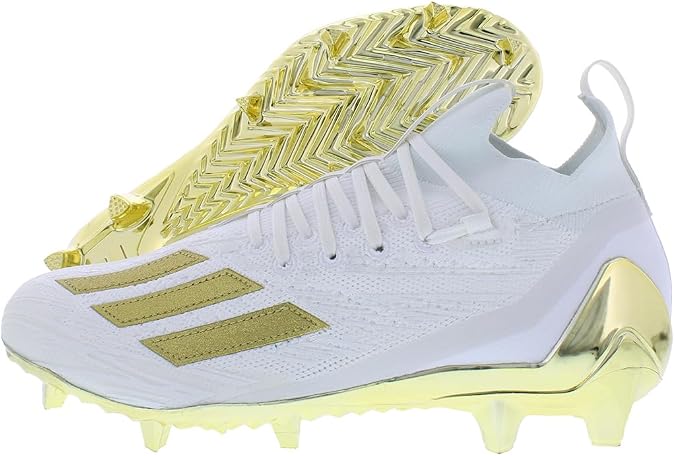 adidas Adizero Primeknit Mens Shoes Size 8.5, Color: Cloud White/Gold Metallic/Cloud White