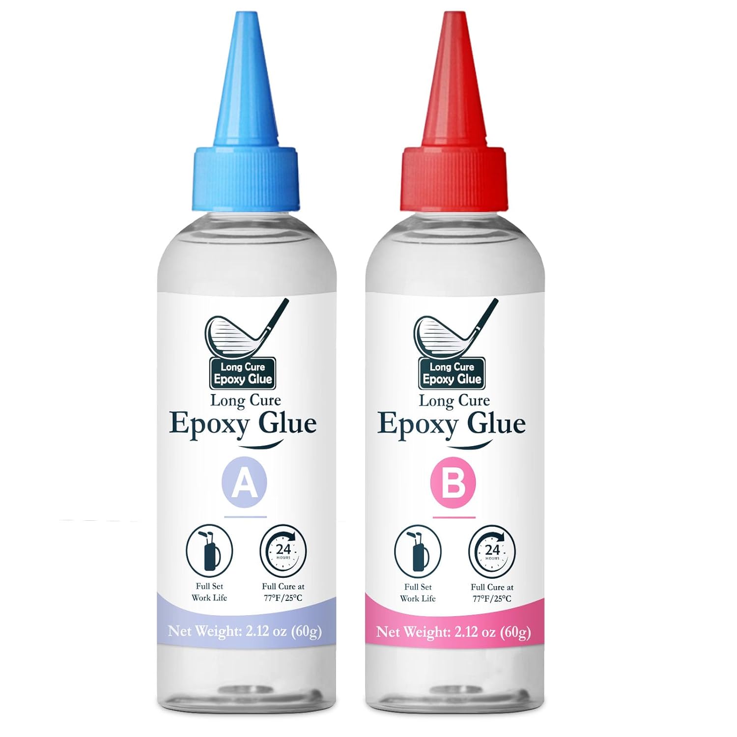 DINGSEN Dinsen Golf Club Epoxy - 4.2 Ounce Long Cure Golf Shaft Repair - Golf Epoxy Adhesive For all golf shafts, golf heads, drivers, putters and irons - Waterproof & Super Strength - Perfect for clubhouses and homes