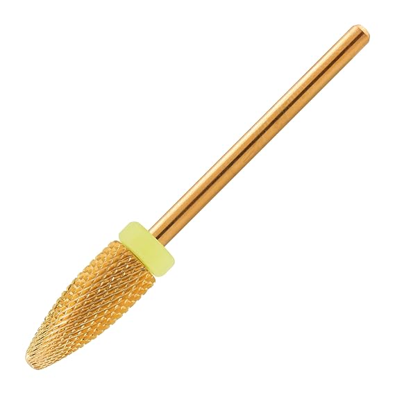 MIRACLE Nail Bits - 3/32" Flame shape Nail Drill Bits for Manicure, Pedicure, Cuticle, and Gel Polishing (Extra Fine)