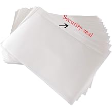 SJPACK 500 7.5" x 5.5" Clear Adhesive Top Loading Packing List/Label Envelopes Pouches