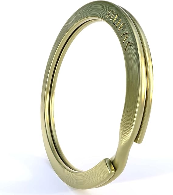 Heavy Duty Key Rings 30mm 12 Pack Heat-Anodized Split Rings in 6 Finishes EDC, Paracord, Crafts, Car Keys
