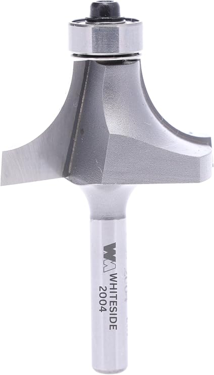 Whiteside 2004 Roundover Router Bit: 1/2 Inch Radius, 1-1/2 Inch Large Diameter, 1/4 Inch Shank, 3/4 Inch Cutting Length