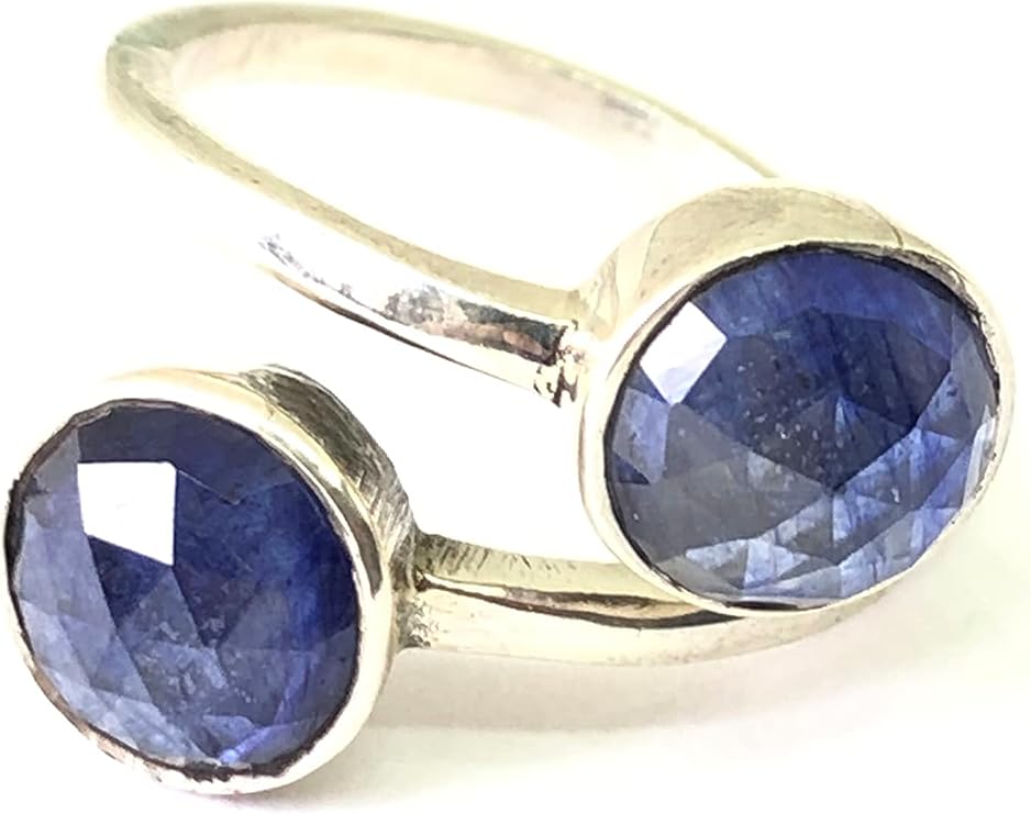 Blue Sapphire Ring, 925 Sterling Silver Ring, Adjustable Ring, Handmade Gemstone Ring, Silver Ring for her, September Birthstone Ring, Healing Crystal astrologist Ring For Unisex.