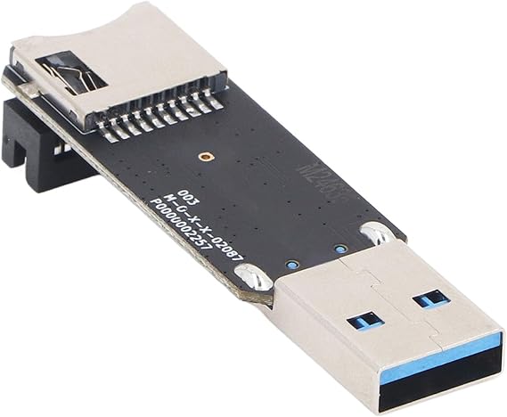 EMMC Adapter V2 High Speed USB 3.0 Card Reader with TF Card Slot for Data Recovery and Programming MKS EMMC Modules ABS Material