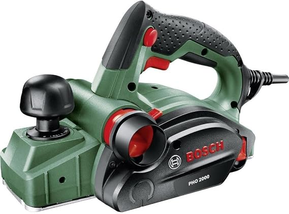 Bosch Home And Garden Electric Planer Pho 200 (680 Watt, Planer Width 82 mm, Cutting Depth 0-2.0 mm, Groove Depth 0-8 mm) [Energy Class A+]