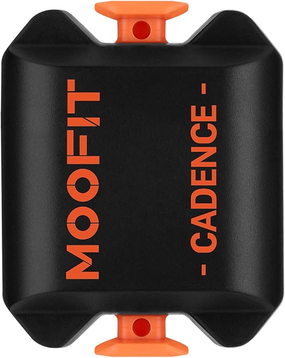 moofit CS8 Cycling Speed Sensor and Cadence Sensor, Bluetooth & ANT+ Wireless Speed, Distance Sensor and Cadence Sensor with IP67 Waterproof Low Energy Technology, Orange