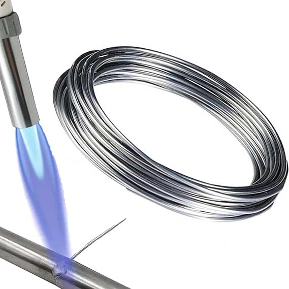 Flux Core Aluminum Rods[1/16''x120''], Flux Core Aluminum Welding Rods, Soldadura De Aluminio, Aluminum Welding Rods, Aluminum Brazing Rods with Flux, Aluminum Stick Welding Rods. (120Inch)