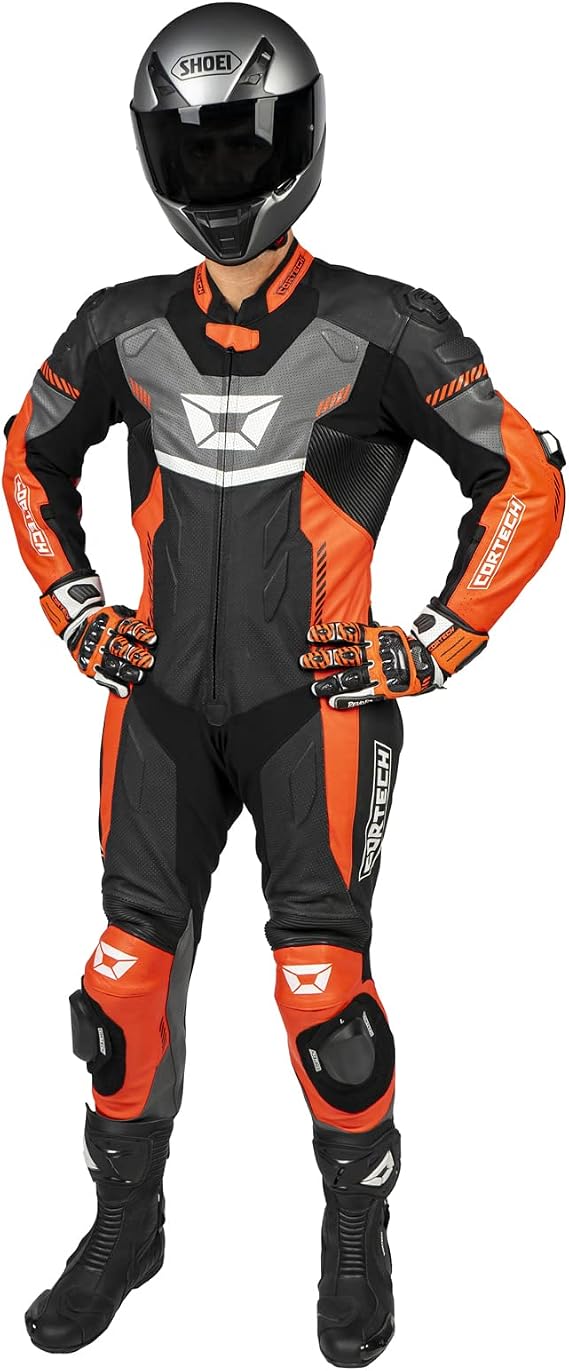 cortech Men's Revo Sport Air 1-Piece Leather Motorcycle Racing Suit