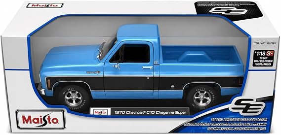 Maisto Special Edition 1/18 Scale Die Cast Metal, 1974 Chevy C10 Cheyenne Super