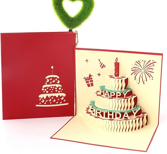 3D Card Pop Up Card,Birthday Cake Card, Thanksgiving Cards Greeting Cards Thank You Valentine Day Gift (3)