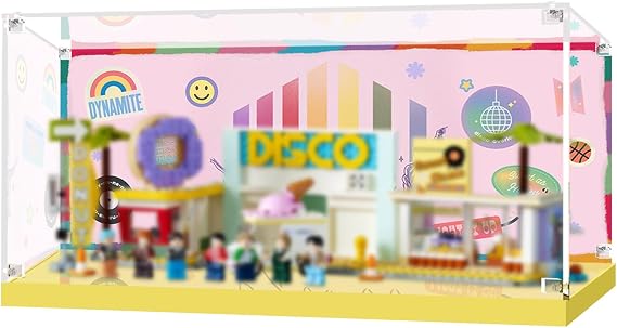 Acrylic Display Case for Lego 21339 BTS Dynamite, Clear Dustproof Box (Display Case Only, The Model Not Included)