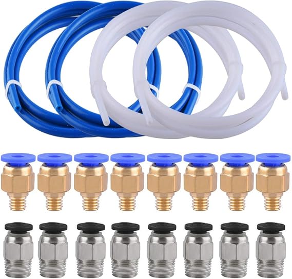 SIQUK 4 Pcs Teflon Tube PTFE Tubing(1 Meter) for 3D Printer 1.75mm Filament