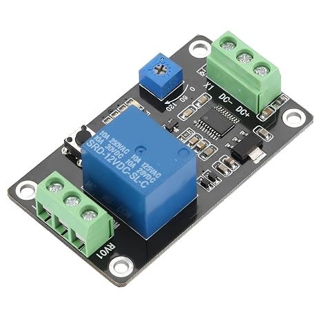 Fafeicy Delay Timer Relay Self-Locking DC 5V/12V/24V (DC12V)