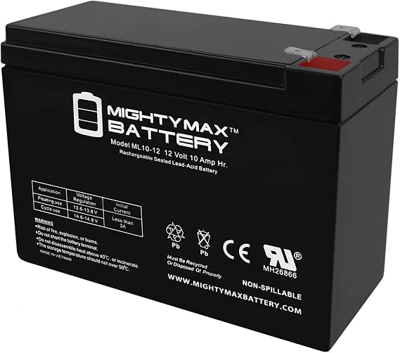 Mighty Max Battery 12V 10AH SLA Replacement Battery for 13447, 134471