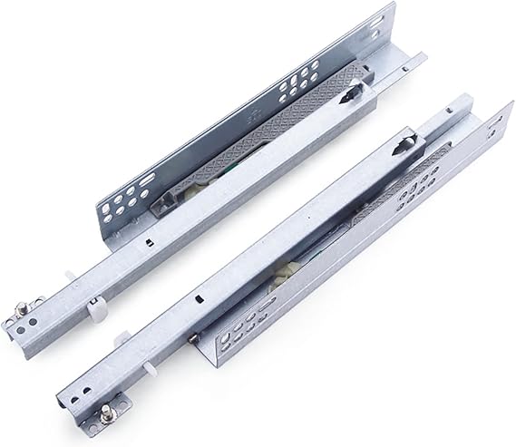 Drawer Slides，Cabinet Drawer Slides， Undermount Drawer Slides Soft Close Full Extension Drawer Rails Adjustable Screw Heavy Duty Drawer Slides,18 Boards(16in)