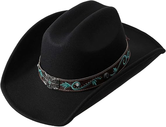 Cowboy Hat for Men Women, Western Cowgirl Hat, Vintage Rodeo Hat