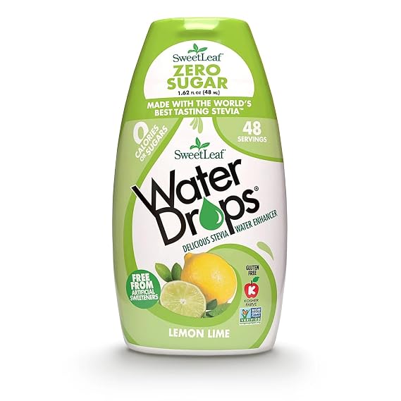 SweetLeaf Water Flavoring Drops, Lemon Lime - 1.62 Fl Oz, Pack of 1 | Stevia Water Enhancer, Sugar Free, Zero Calorie Additive, Contains Monk Fruit Extract, Gluten Free, Keto Friendly