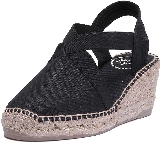 Toni Pons TER Vegan Wedge Espadrille for Women Cotton