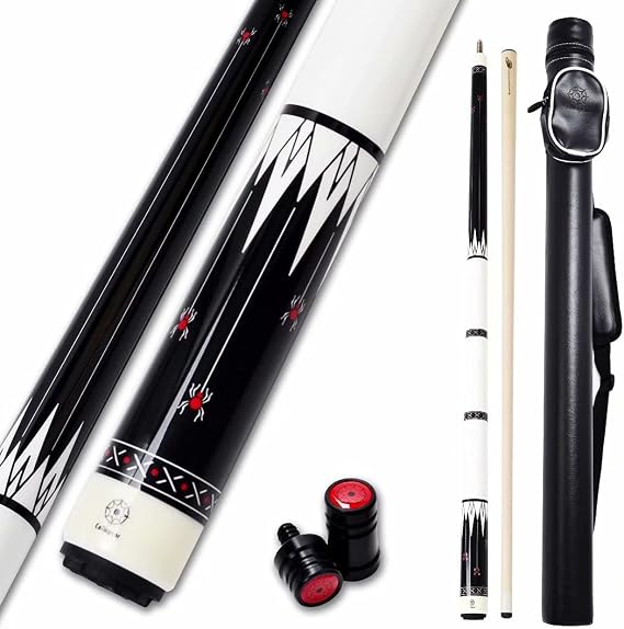 Collapsar Pool Cue with 1X1 Hard Case Low Deflection Shaft Cue Stick Set