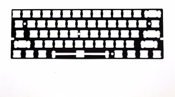 YMDK ANSI Costar Stabilizers Anodized Aluminum Positioning Board Plate Support for GH60 60% Keyboard DIY (Black)