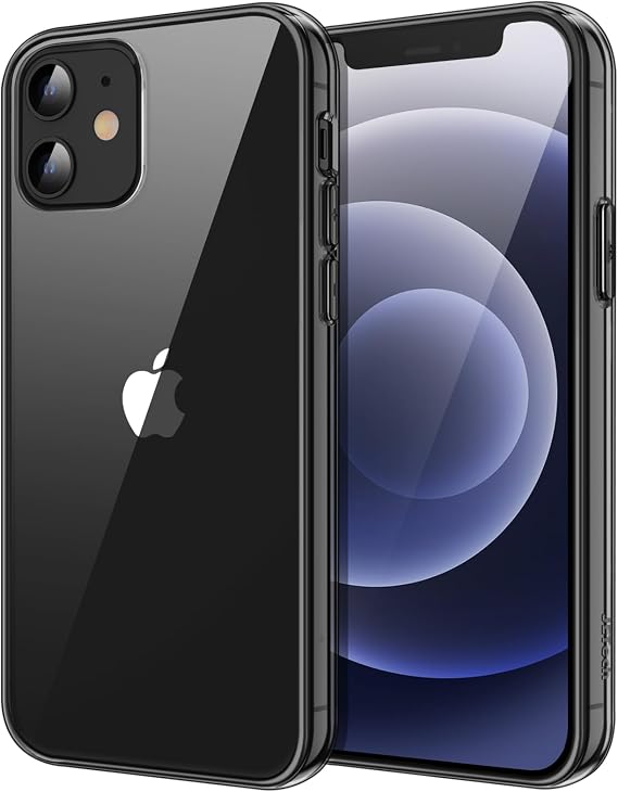 JETech Case for iPhone 12/12 Pro, Anti-Yellowing, Black