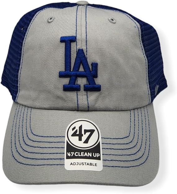 Los Angeles Dodgers Trawler Clean Up Adjustable Hat - Gray/Blue