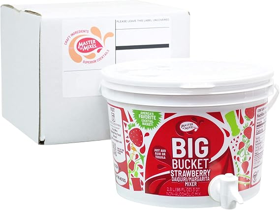 American Beverage Marketers Margarita Mix, Strawberry, 96 Ounce