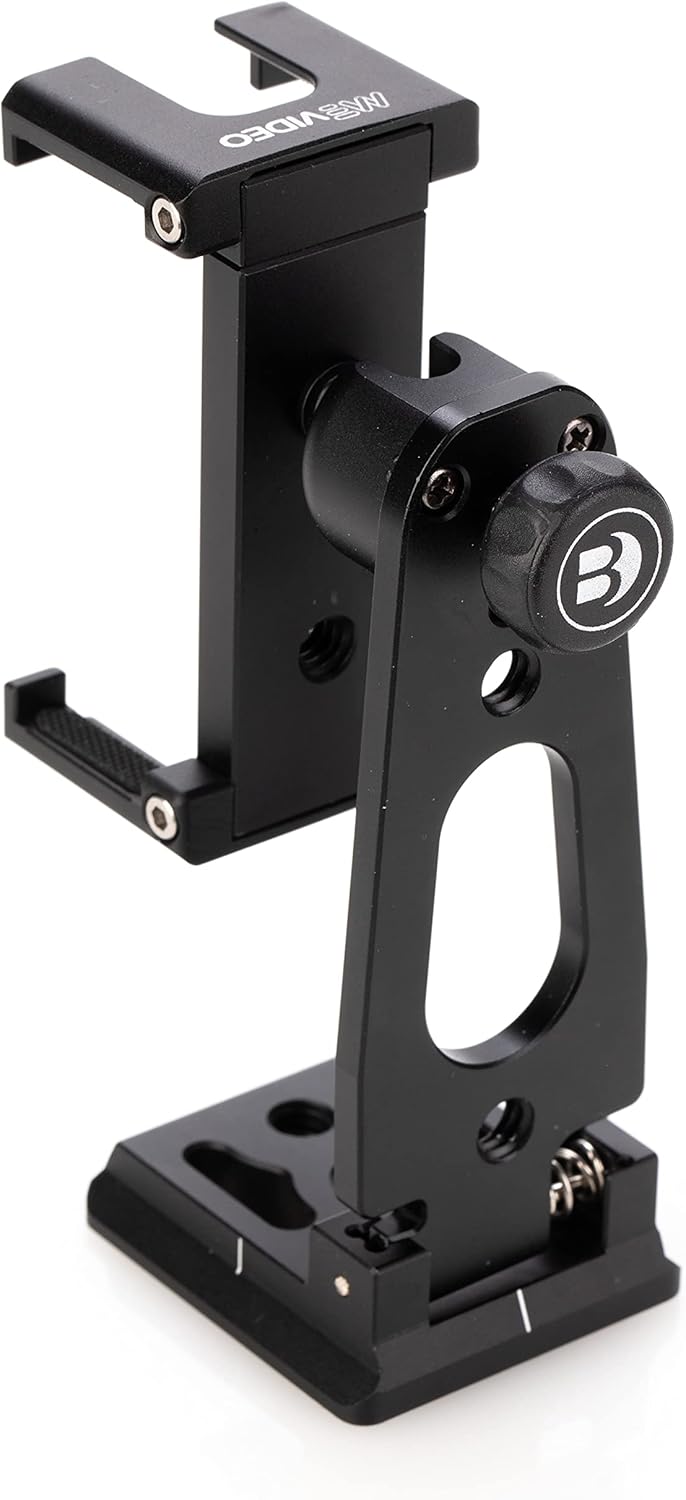 Benro MeVIDEO Sidekick Pocket in Black, Smartphone Adapter, Foldable, Fits Arca-Swiss Style and RC2 BMSPKTBLK