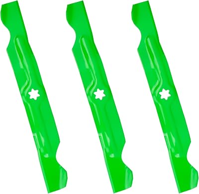 Lawn Mower Blades High Lift Blade with 50 inch Decks Fit for 742-04053 942-04053C 942-04056 for Cub Cadet RZT50 RZT-50 LGT-1050 LTX-1050 ZTT50 i1050 Troy-Bilt Big Red Horse Mustang 50 XP, 3 PC