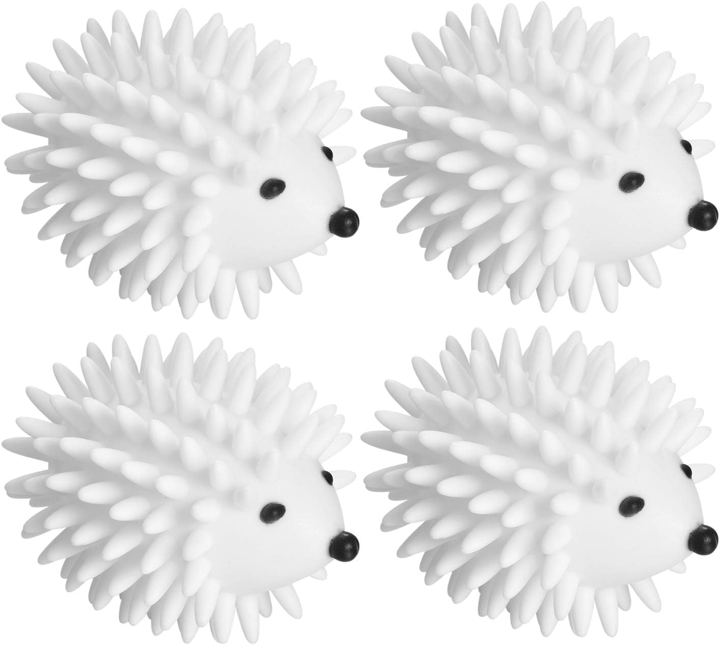 Hedgehog Dryer Balls, Reusable PVC Tumble Laundry Balls for Speeding Drying & Reducing Creases for Clothes (4 PCS)
