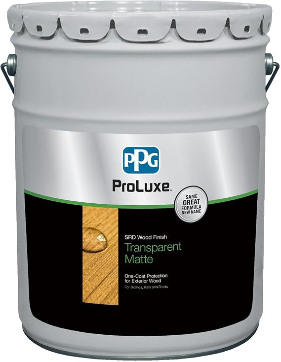 5 Gal ProLuxe SIK240-085 Teak SRD NL One-Coat Protection for Exterior Wood, Transparent Matte