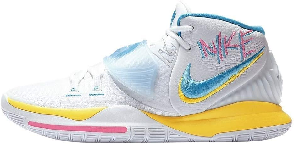 Nike Men's Kyrie 6 Neon Graphiti Basketball Shoes BQ4630-101 Size