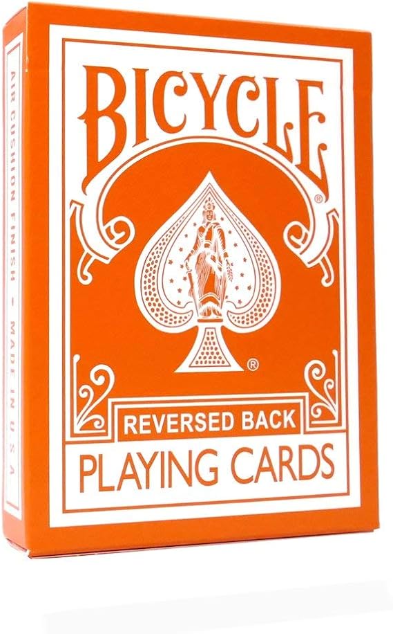 Magic Makers Orange Playing Cards Bicycle Deck