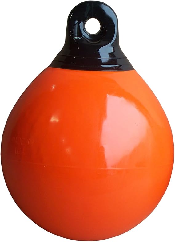 Dock Edge + Commercial Buoy, Orange, 12-Inch