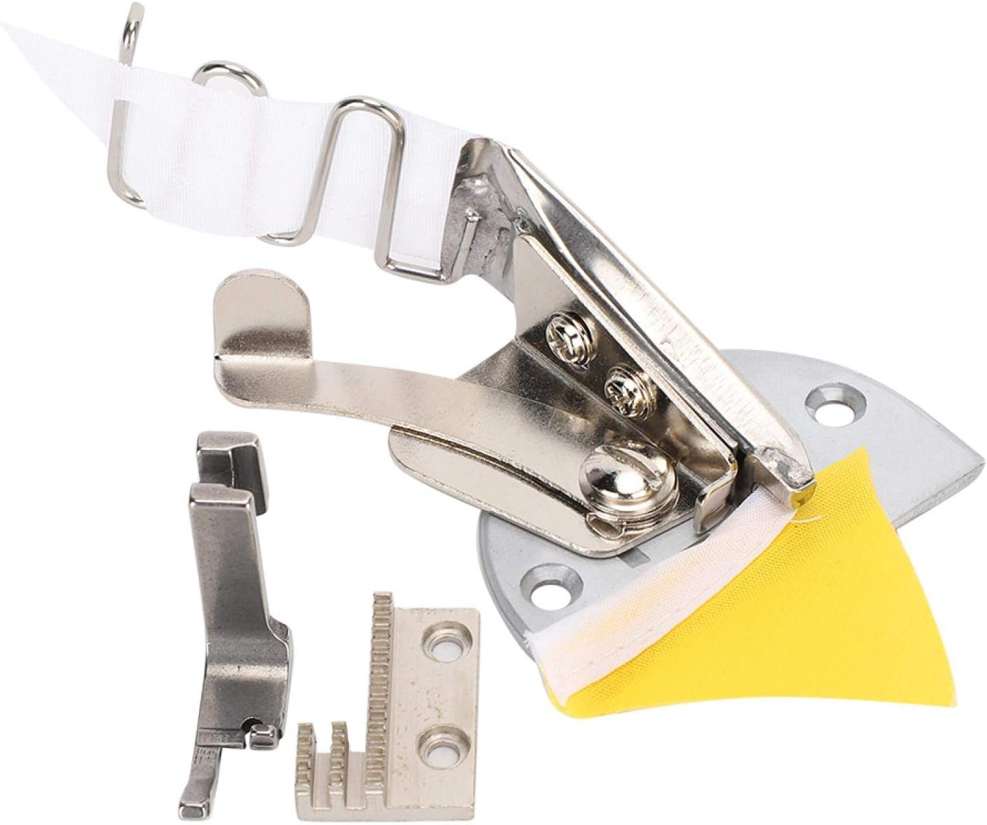 Double Fold Angle Overlock, Binding of Curve Folder Bias Sewing Machine Binding Attachment Industrial Sewing Machine Accessories Attachments [28mm]