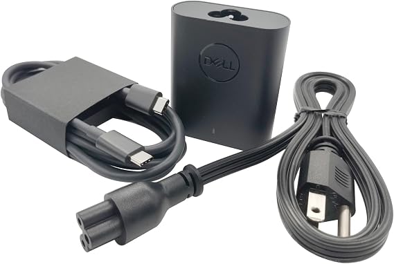 Dell GaN Laptop Charger 60W Watt USB Type C AC Power Adapter - XPS 13 9320,Latitude 5330 5340 320 7330 9330,DA60NM200 HA60NM200 LA60NM200