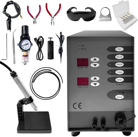 100A 110V Permanent Jewelry Welder Kit Pulse Arc Spot Welding Module | Premium 100A pulse arc spot welding module, 110V tungsten contact terminal, 0.5-3.0mm diameter capacity, solid enclosures
