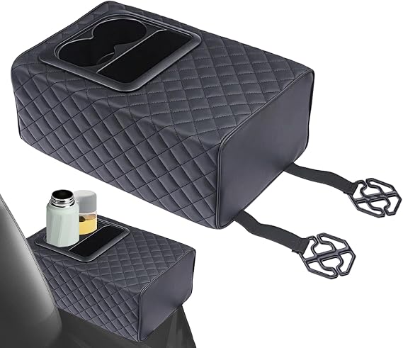 Rear Seat Armrest Console Compartment, Car Interior Storage - for the Back Seat of Trucks, Suitable for SUV Saloon and Others
