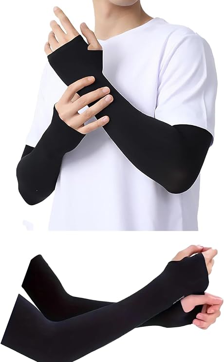 Arm Protector Sun and Cold Protection Elastic Cuffs For Athlete Biker Courier