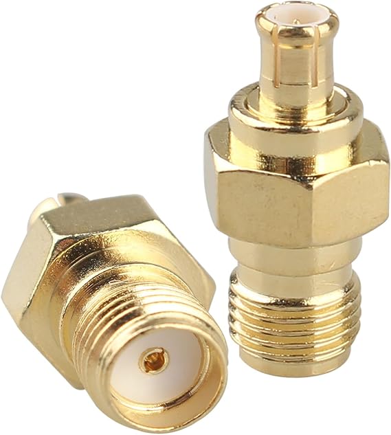 2PCS SMA Female to MCX Male Connectors RF Coaxial Car Aerial Adaptor DAB Antenna Compatible with DAB + Radio JVC Alpine Pioneer Clarion Kenwood Pure Revo