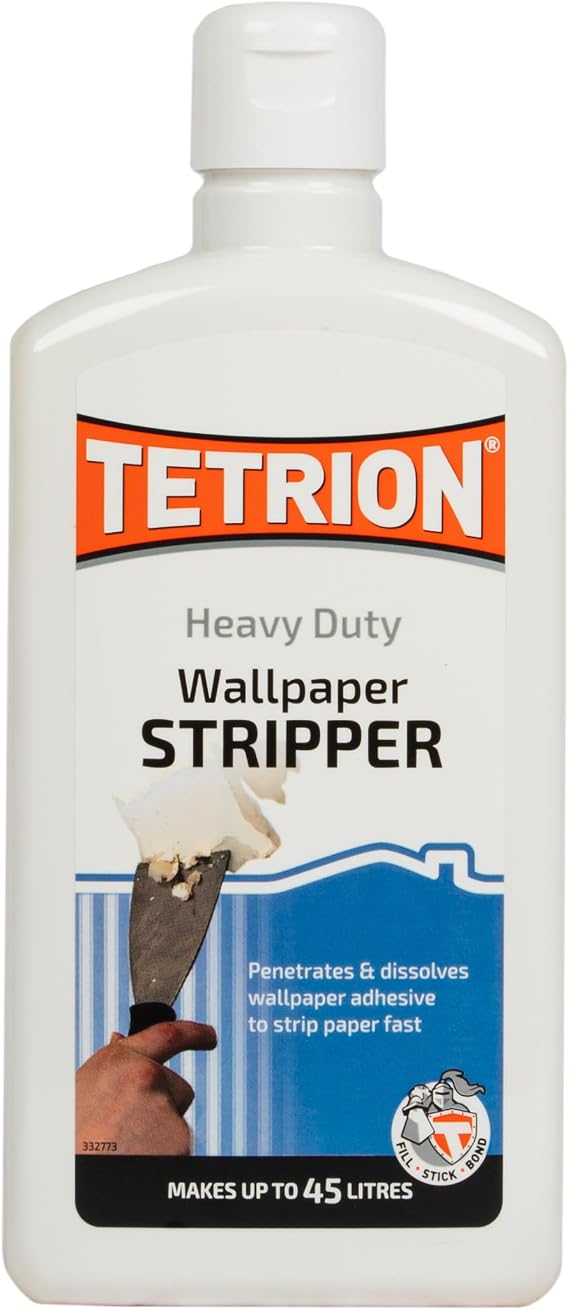 Tetrion Wallpaper Stripper Remover - Highly Concentrated Solution for Easy Removal - Ideal for All Wallpaper Types 500ml