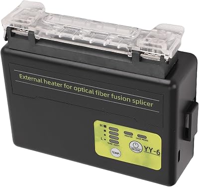 Upgraded Optical Fiber Splicer Heater, Premium Aluminum Alloy 190 to 240 Vertical External Heating Furnace with Built in Rechargeable Battery for Fiber Optic Splicing Tasks