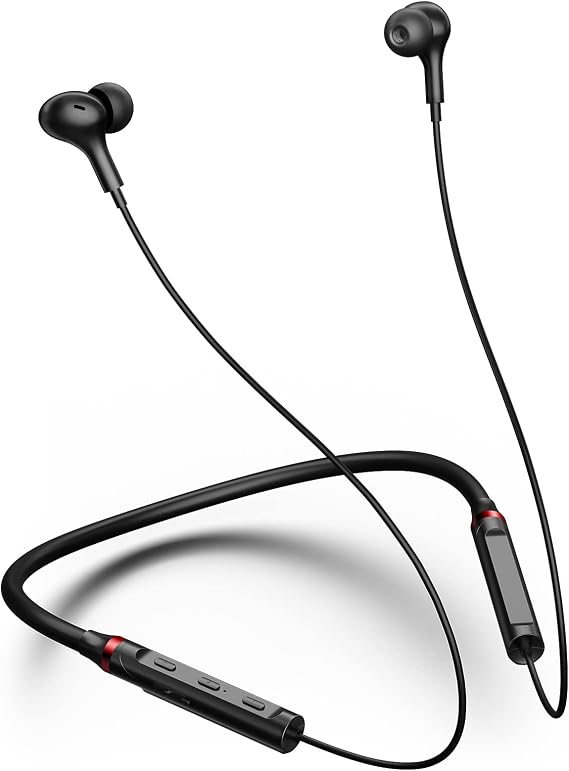 Neckband Bluetooth Headphones Wireless Earbuds for Samsung S25 Ultra S24 S23 FE S22 A53 A25, Sport Headphones Stereo Surround Sound Ear Buds for iPhone 17 Air 16 15 14 Pro Max 13 Plus/Pixel 10 9