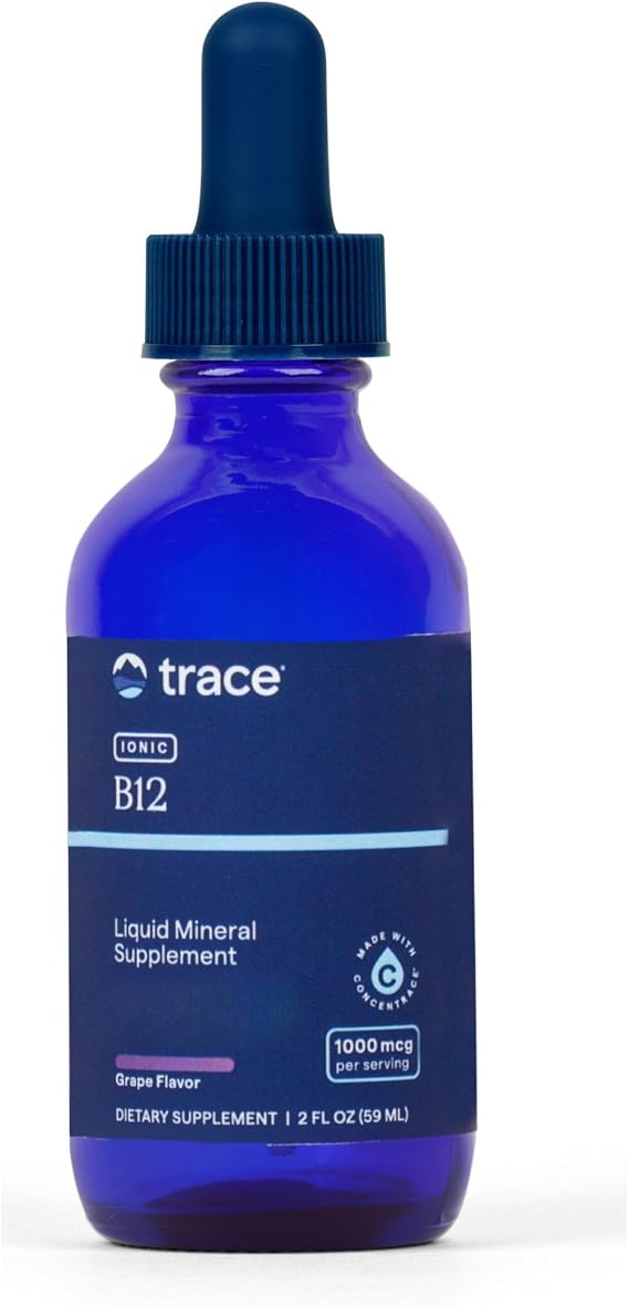 Trace Minerals Liquid Ionic B12 1,000 mcg Supplement, 2 Ounce