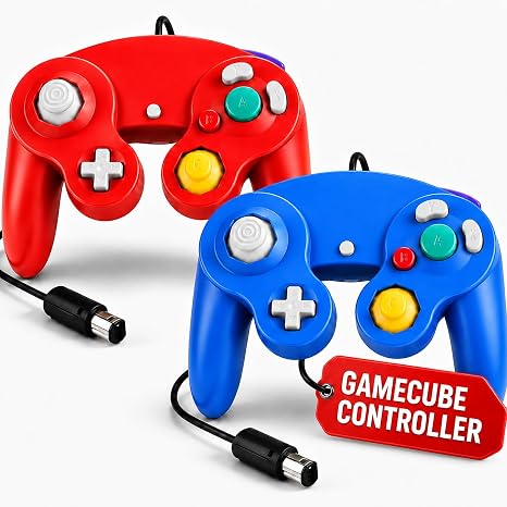 Hopevry 2 Pack Gamecube Controller | Wired Controller for Wii & Gamecube